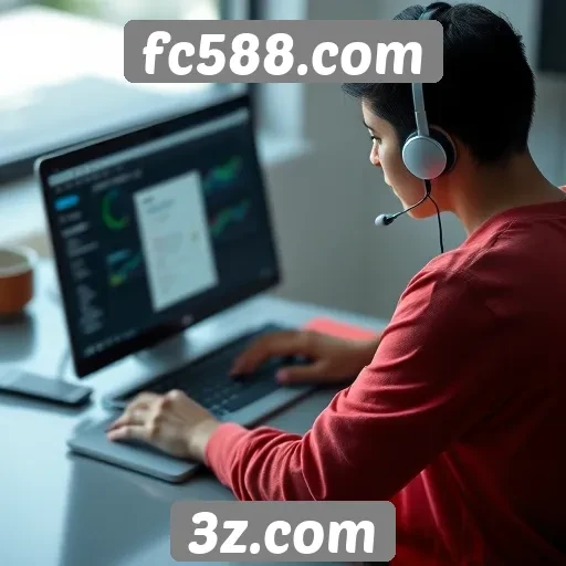 Funcionalidades do atendimento ao cliente no fc588.com