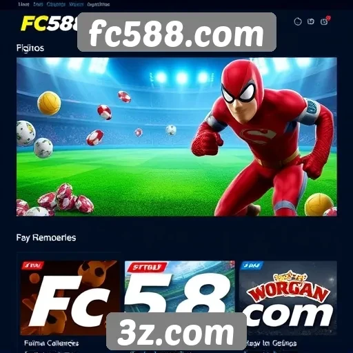Opcões de jogos disponíveis em fc588.com