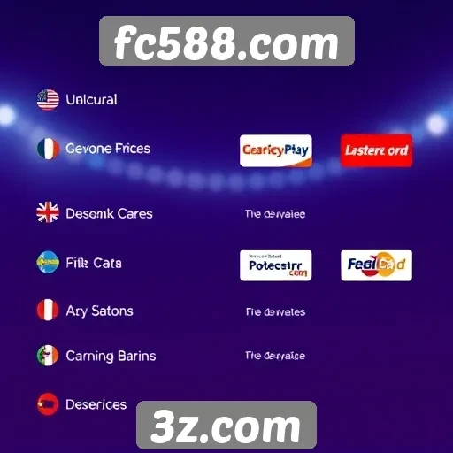Métodos de pagamento disponíveis em fc588.com