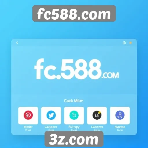 Interface do usuário em fc588.com é amigável e intuitiva